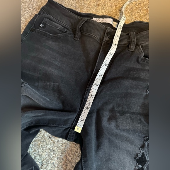 Black Distressed KanCan Skinny Jeans - Picture 6 of 7